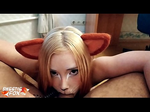 ❤️ Kitsune gleypa pikk og ásamt í munninum ☑ Klám hjá okkur ❌️